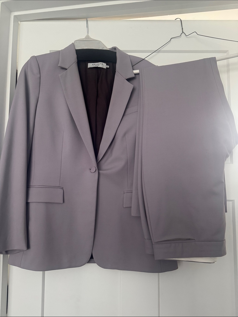 M.M. LAFLEUR  Lavender Women's Blazer and Pants Suit- size 10